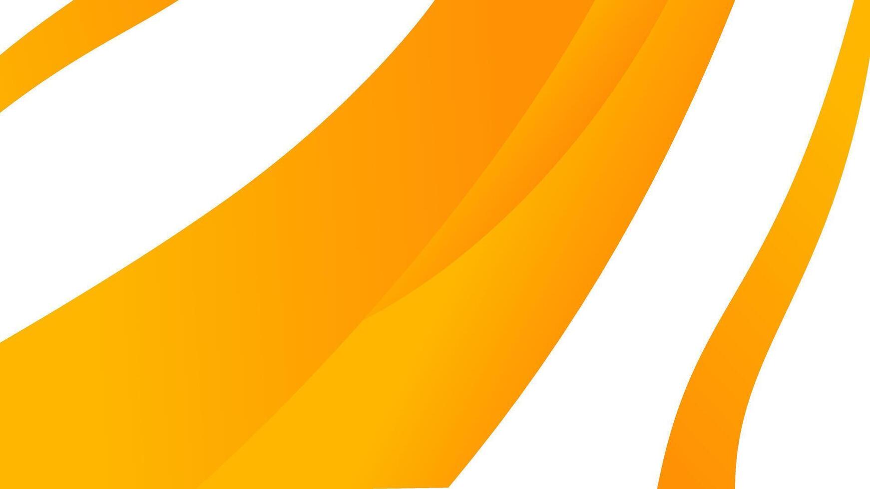 White background with three curved orange lines, abstract design suitable for graphic design projects, presentations, digital art, and web backgrounds vector