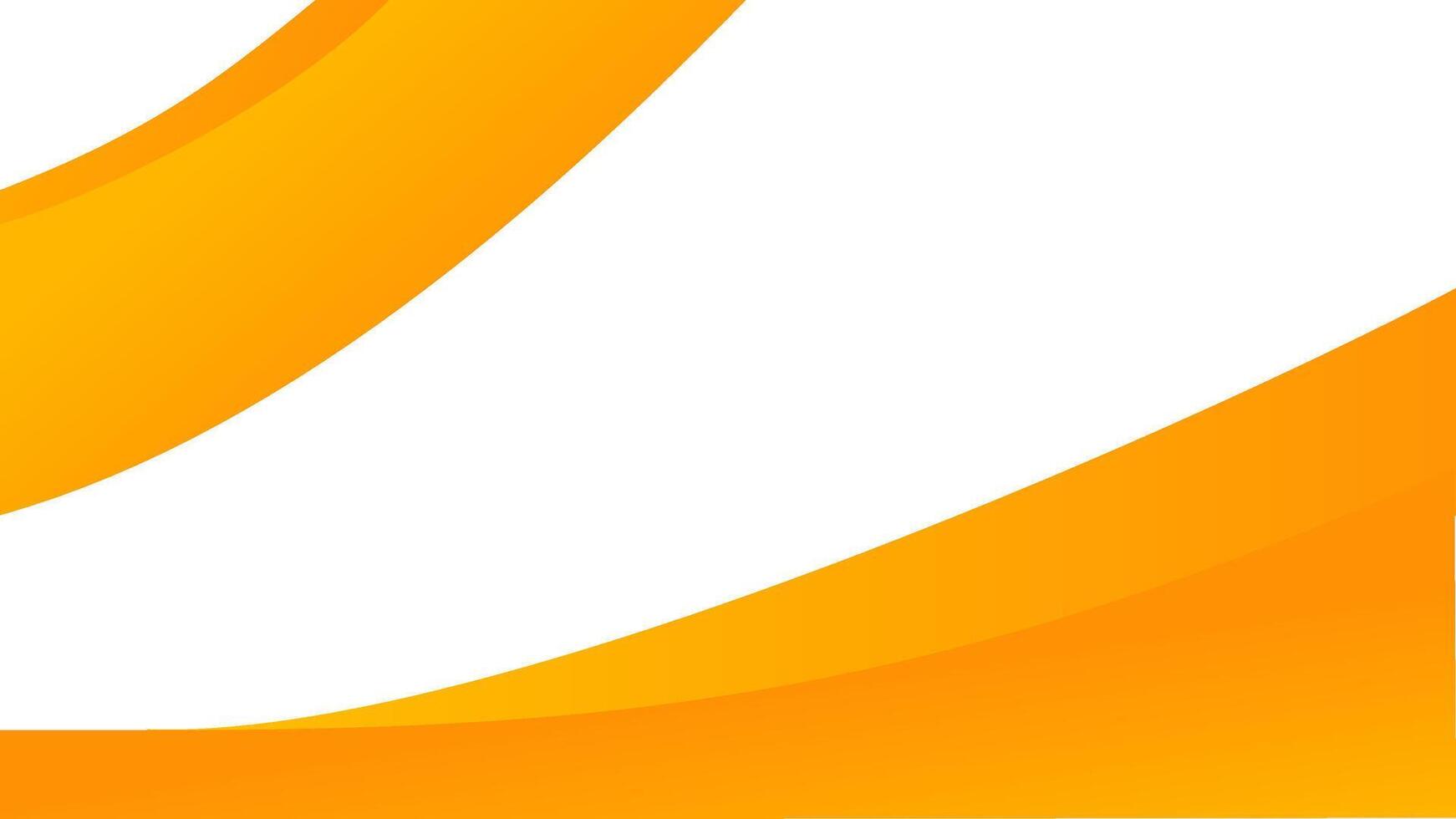 Two orange curved shapes on a white background suitable for graphic design projects, abstract backgrounds, and geometric art concepts vector