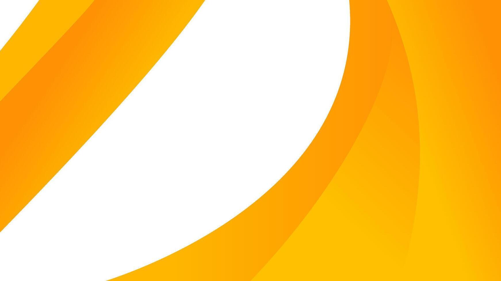 Abstract design with two curved bright orange lines on a white background ideal for backgrounds, banners, or modern art concepts vector