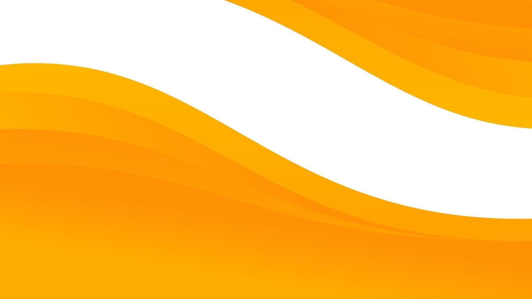 Abstract design with orange curved lines on white background suitable for background, graphic design, presentations, web elements, and branding projects vector