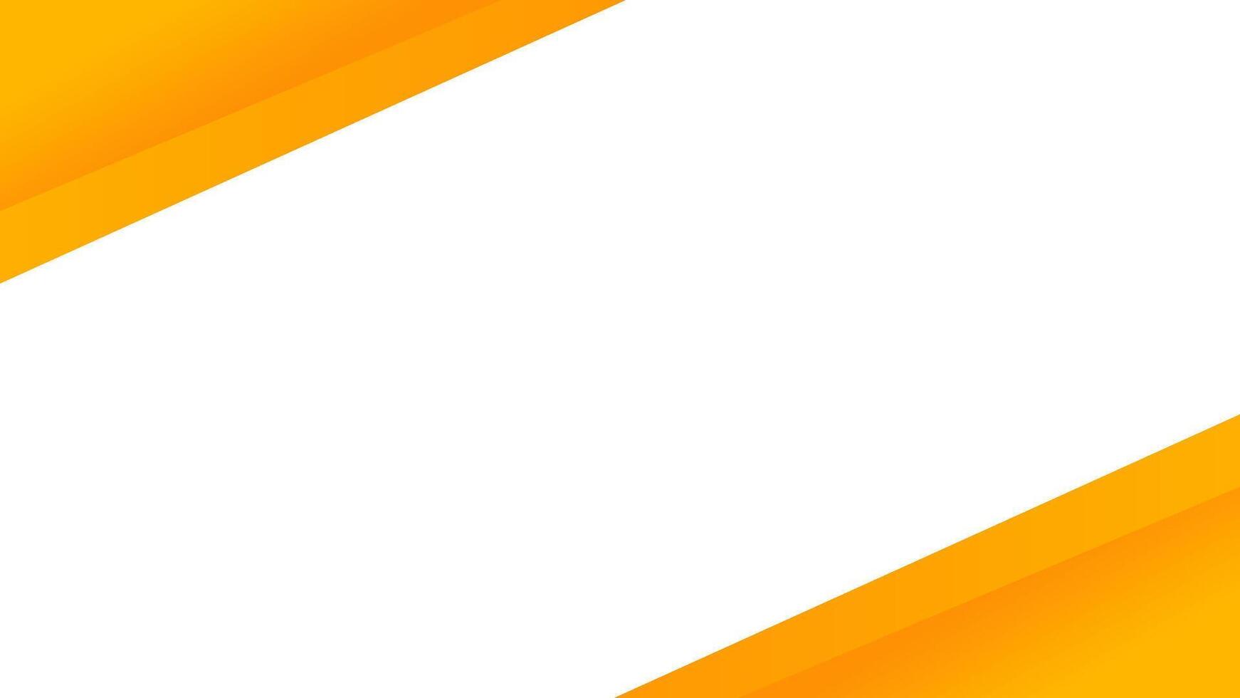 White background with two diagonal orange stripes ideal for adding a pop of color and modern touch to design projects vector