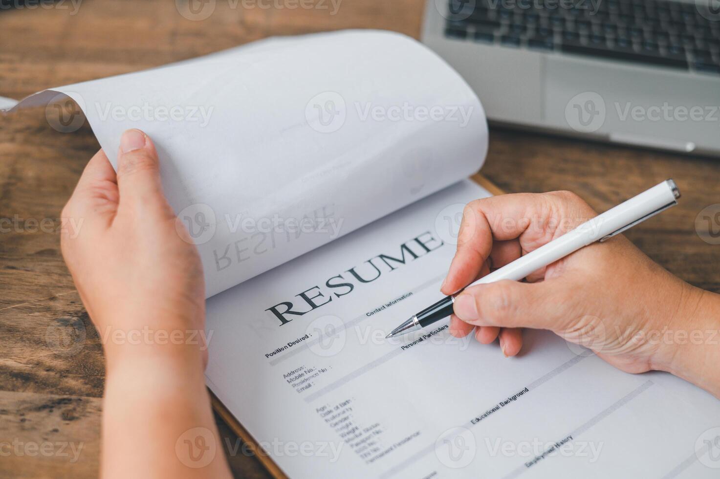 Individuals or recent grads looking for work and filling out a job application should first evaluate the application before applying for a position. photo