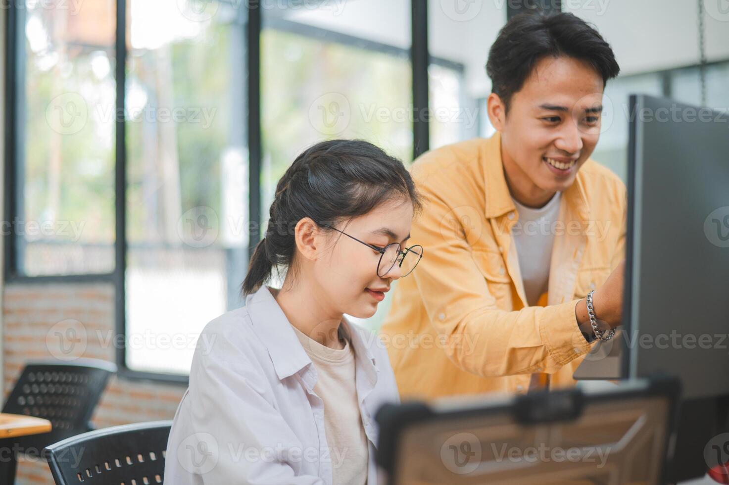 team programmer focuses on software development, site design, and the advancement of coding and programming technology.concepts for technological development photo