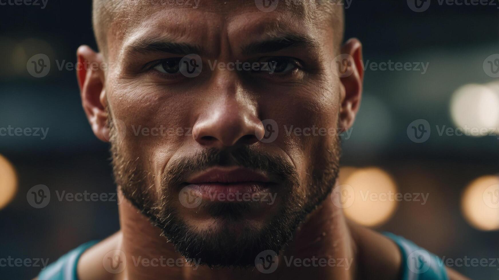 Muscular Male Model for Healthy Lifestyle and Fitness Trends. photo
