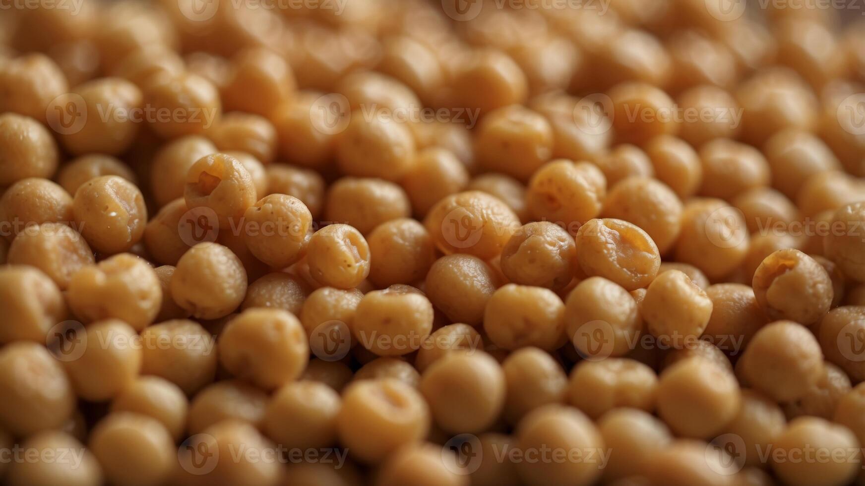 cooked soaked chickpea beans close up background. photo