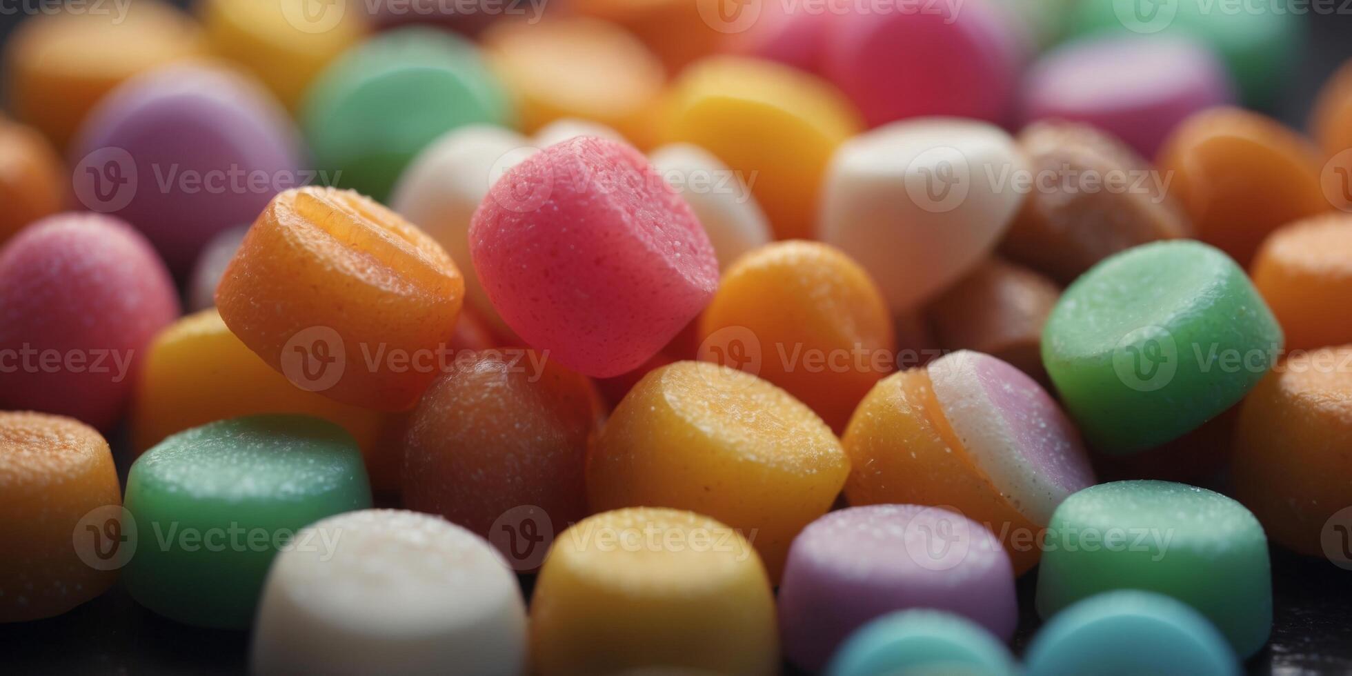 a bunch of mini candy treats with different colors. photo
