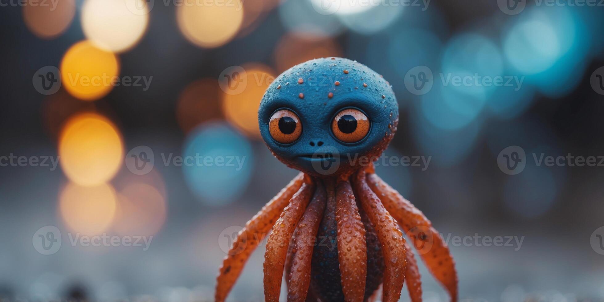 A strange alien creature that can change its form to match its surroundings. photo
