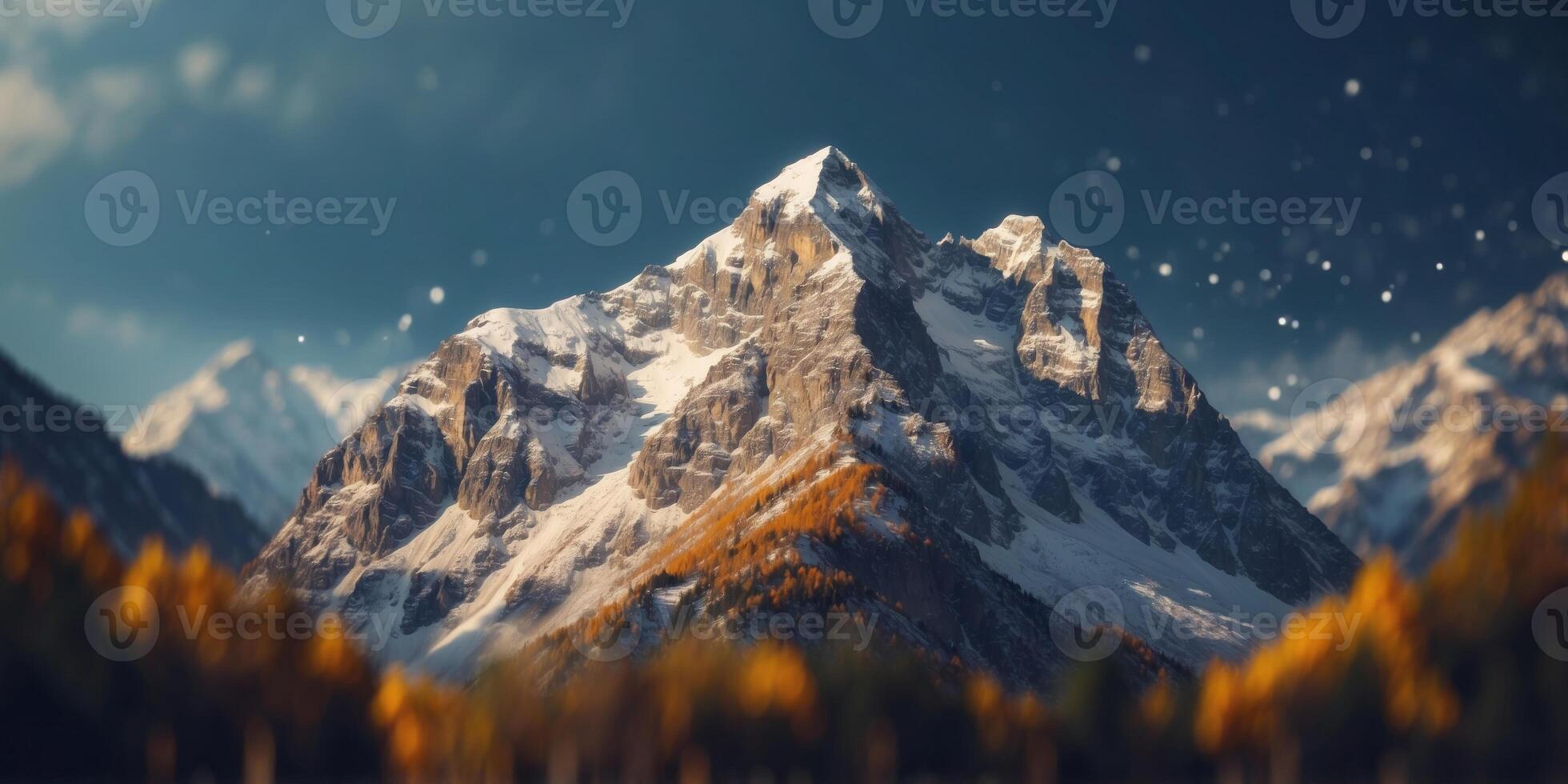 Cubist Style interpretations of Majestic Alps. photo