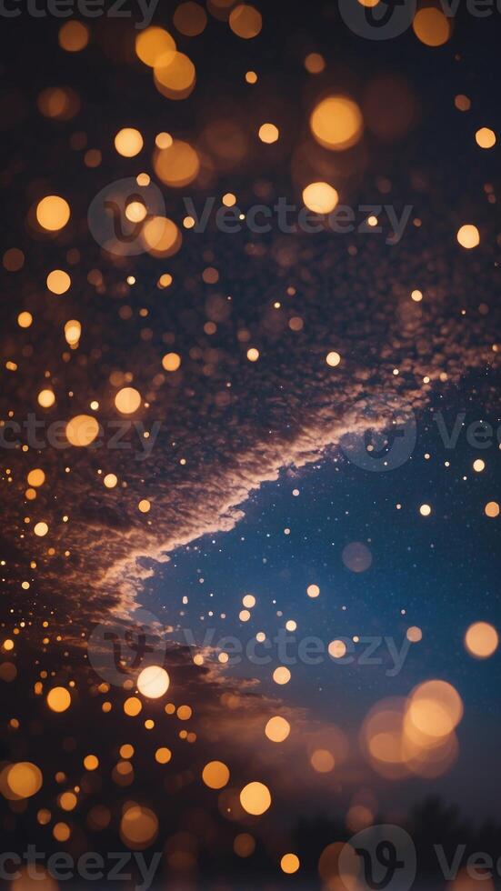 A sky where the stars form words, spelling out messages from an unknown intelligence. photo