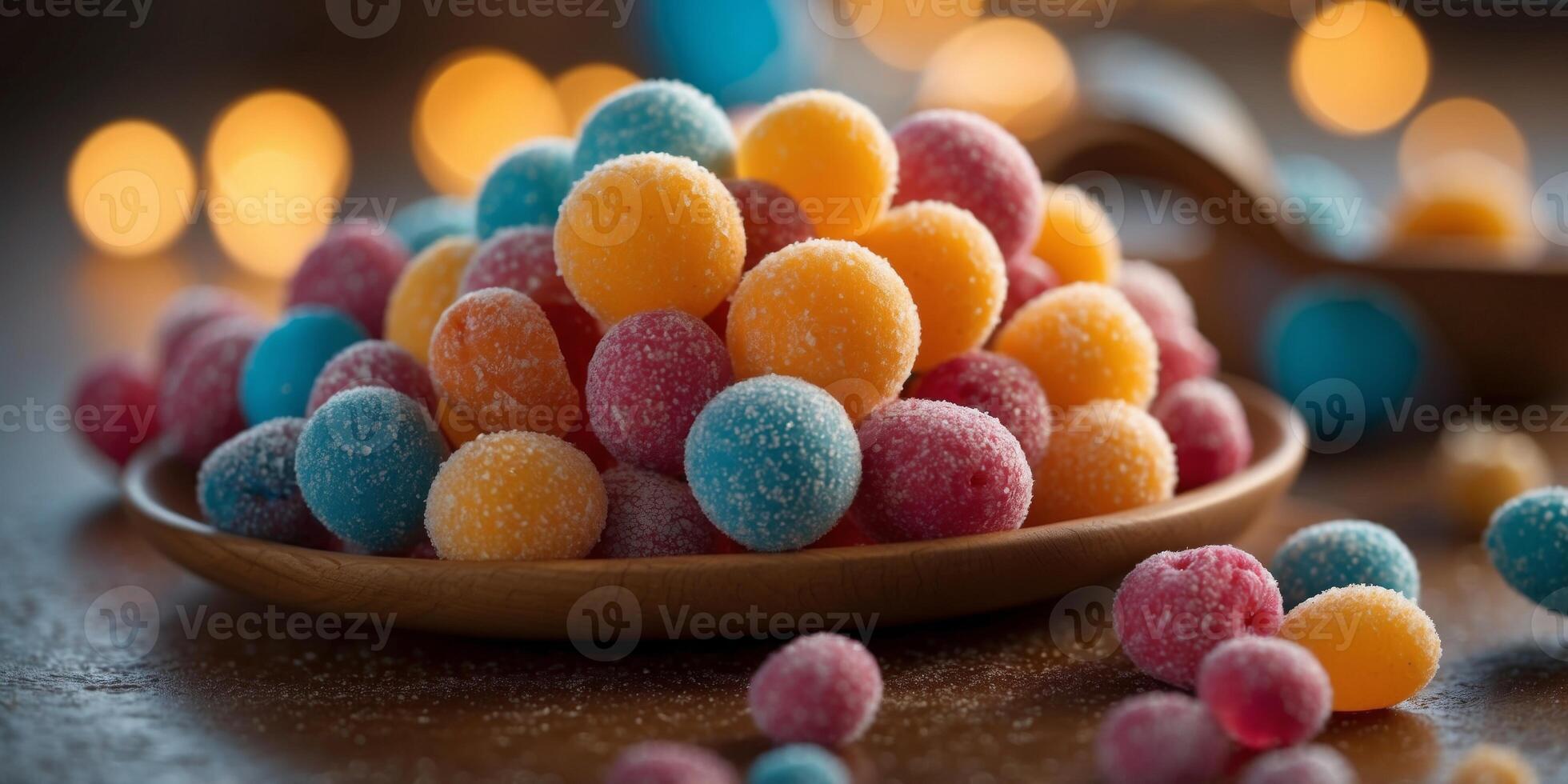 A sugary sweet masterpiece filled with colorful delights. photo