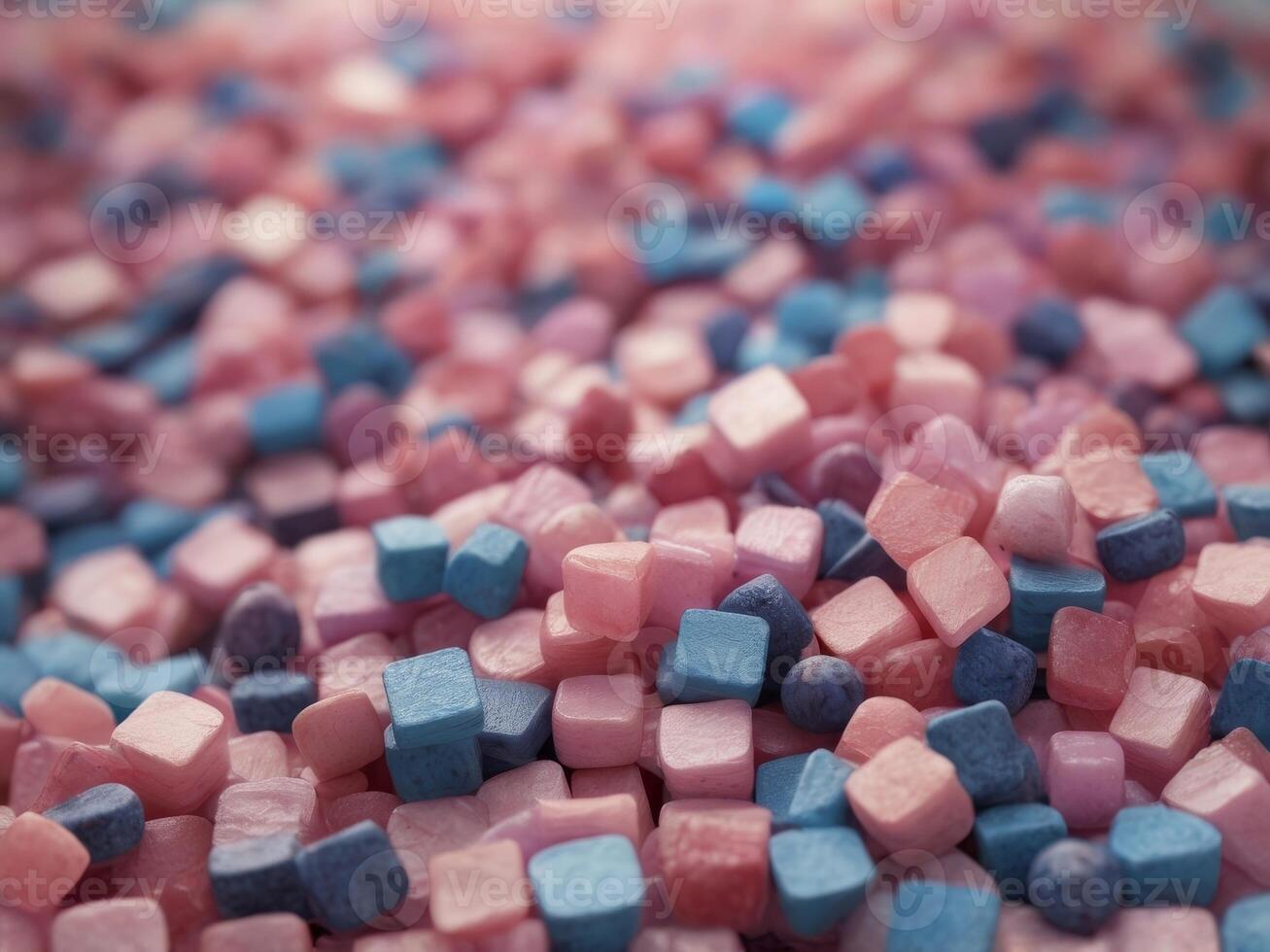 A colorful image of pink and blue squares. photo