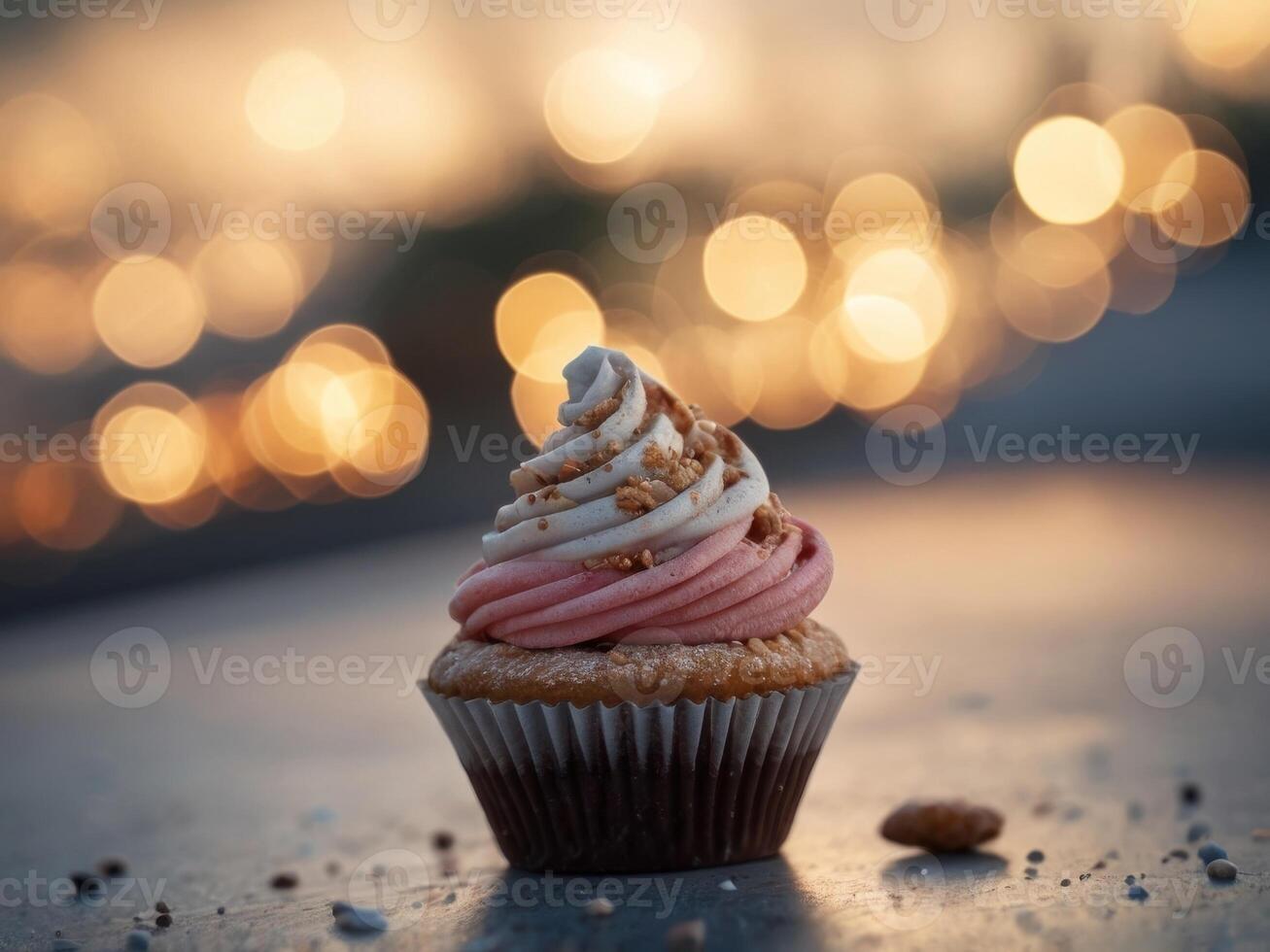 dessert with clear sky good for background about dessert or anything. photo