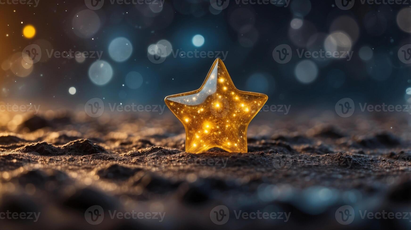 A galaxy with a bright yellow star in the middle. photo