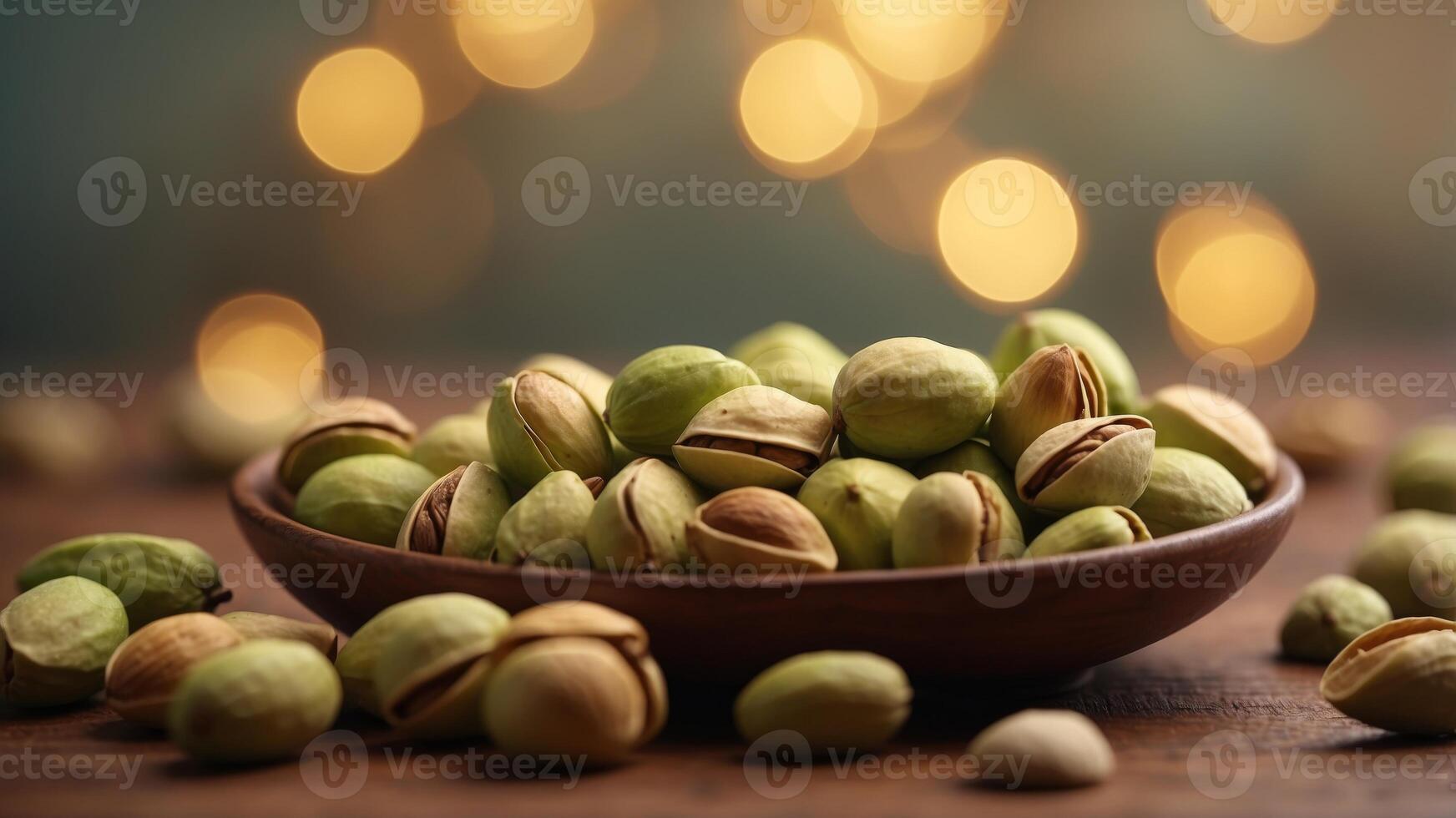 Symbol of Warmth and Coziness on a Pistachio Background for Morning Inspirations. photo