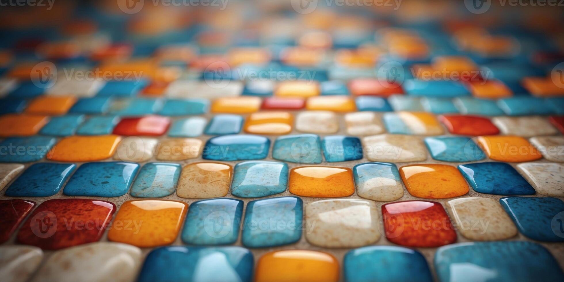 Design of tiles for walls and floors in a digital format. photo