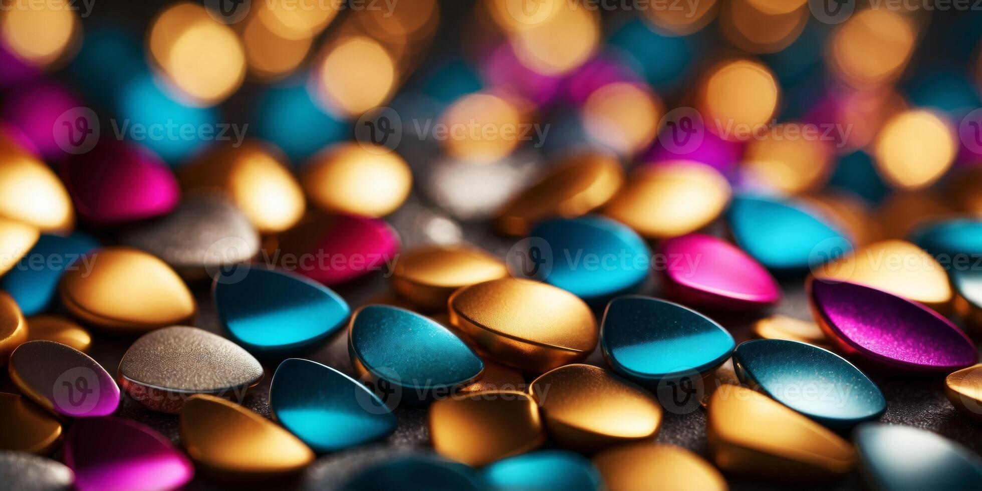 Diagonal metallic surfaces with gradient light reflections. photo