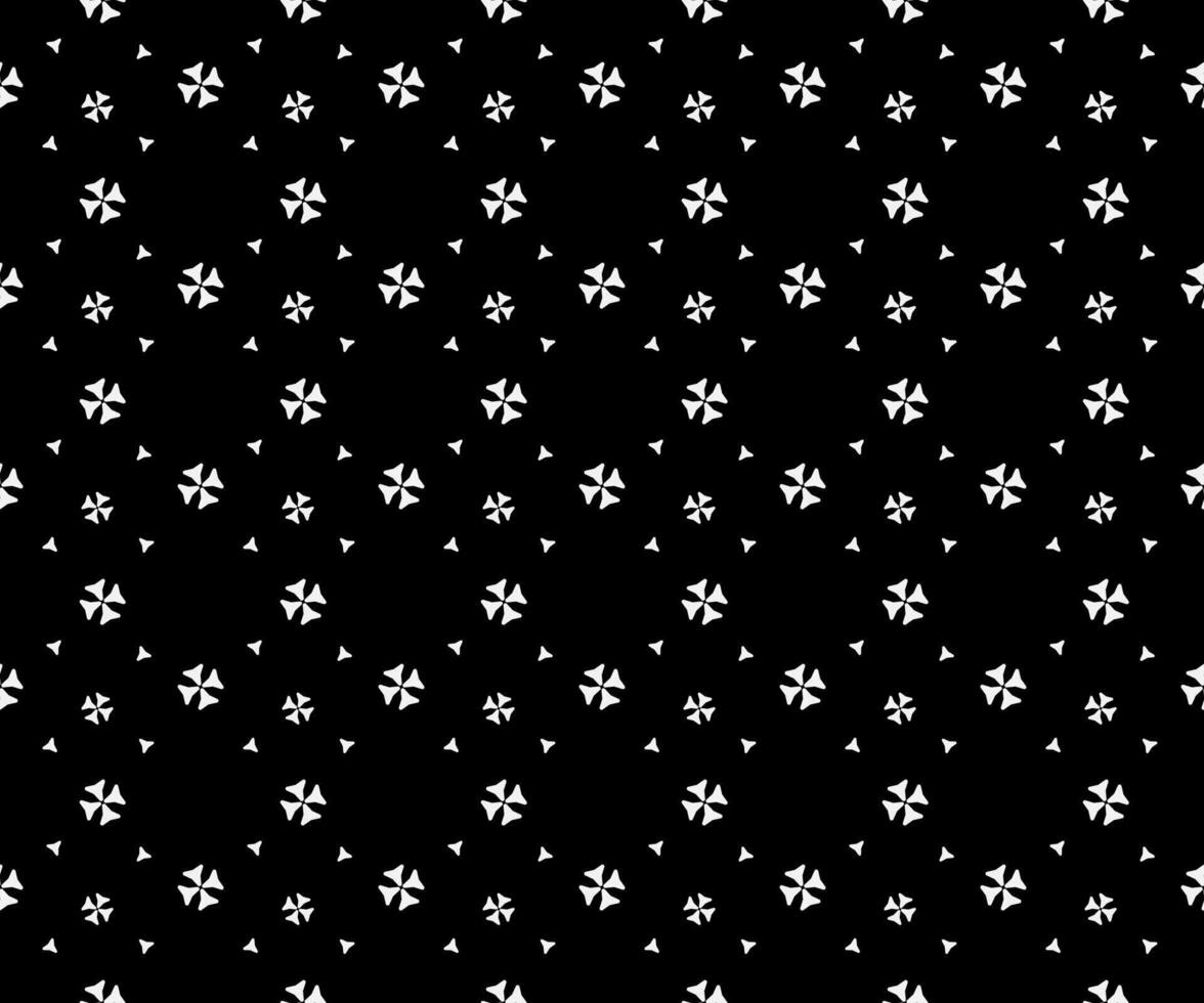 tiny white flower as seamless pattern on dark background vector