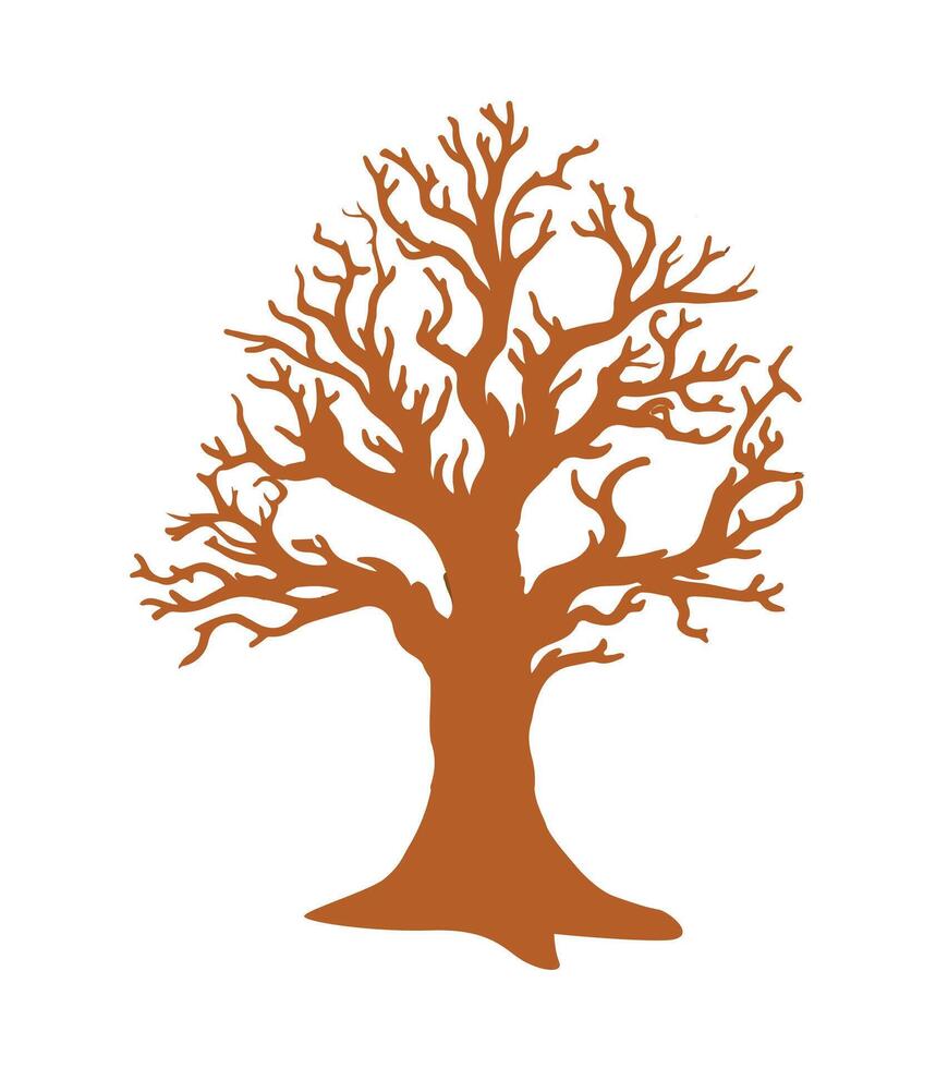 a halloween tree illustration for any halloween design vector