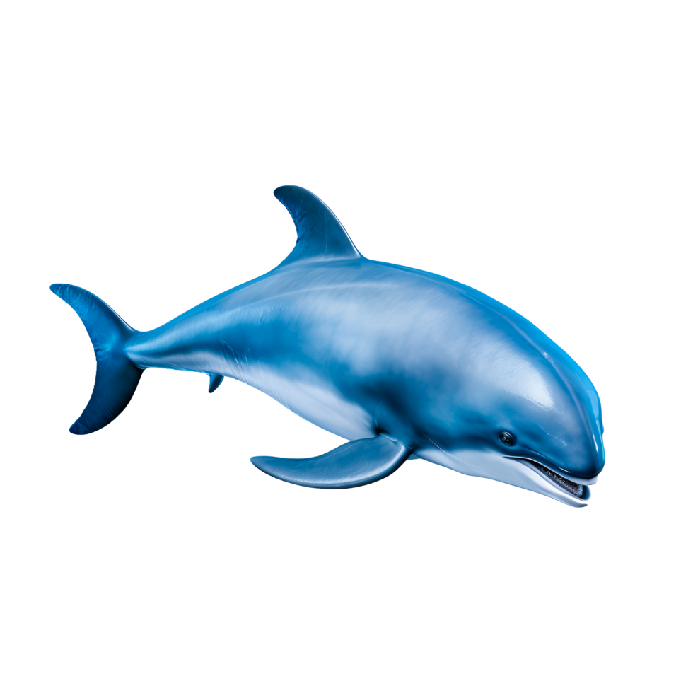 Cute Blue Dolphin Animal isolated clipart png