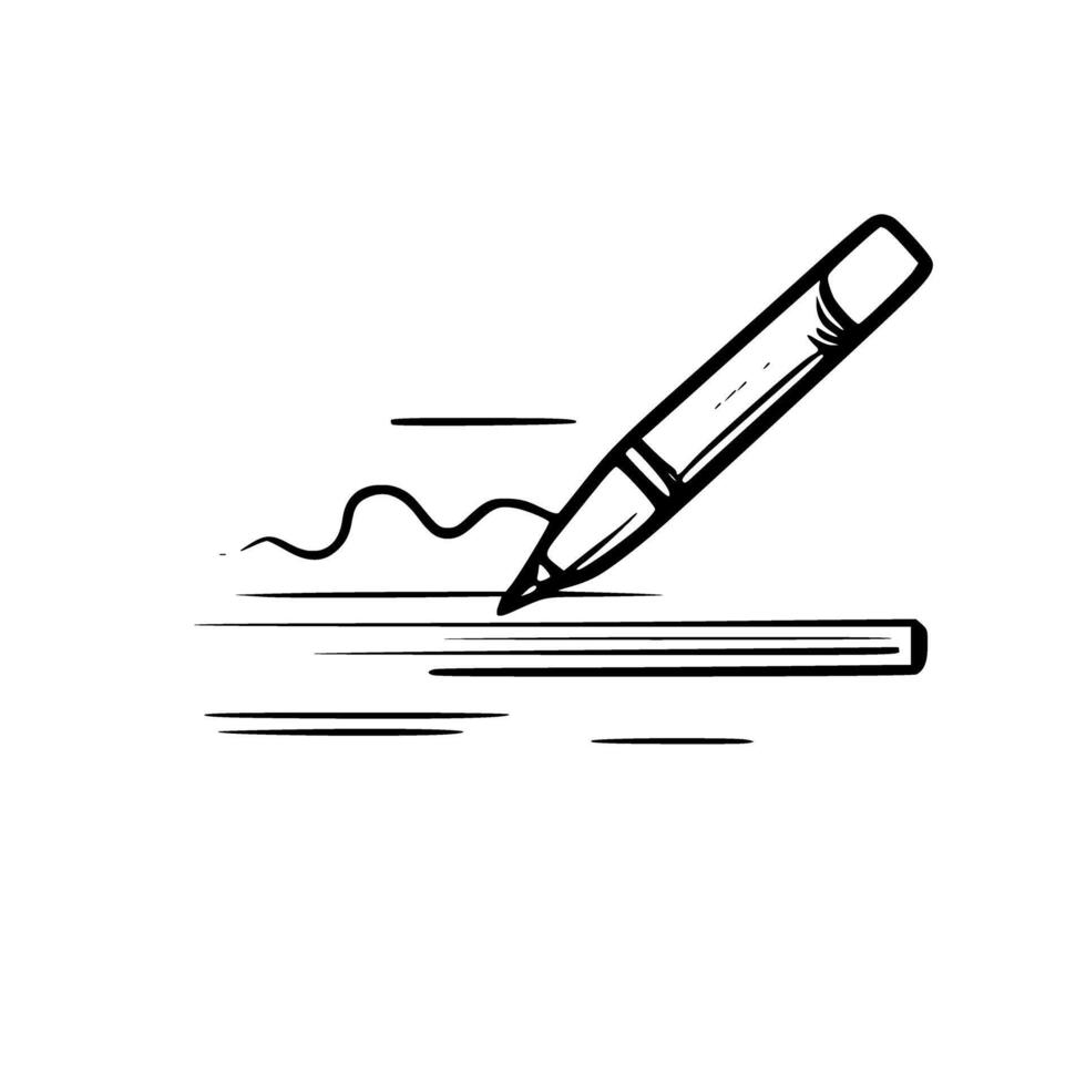 Dynamic Writing Pen Design vector