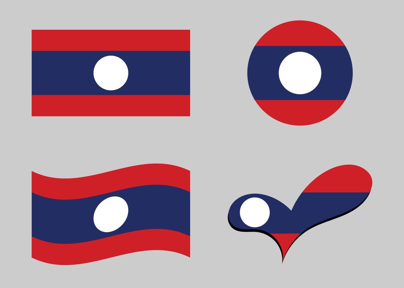 Flag of Laos vector