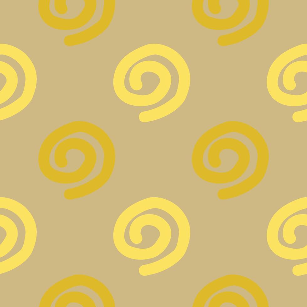Polka dot background in the shape of circles. Bright abstract pattern with multicolored circles and doodles. vector