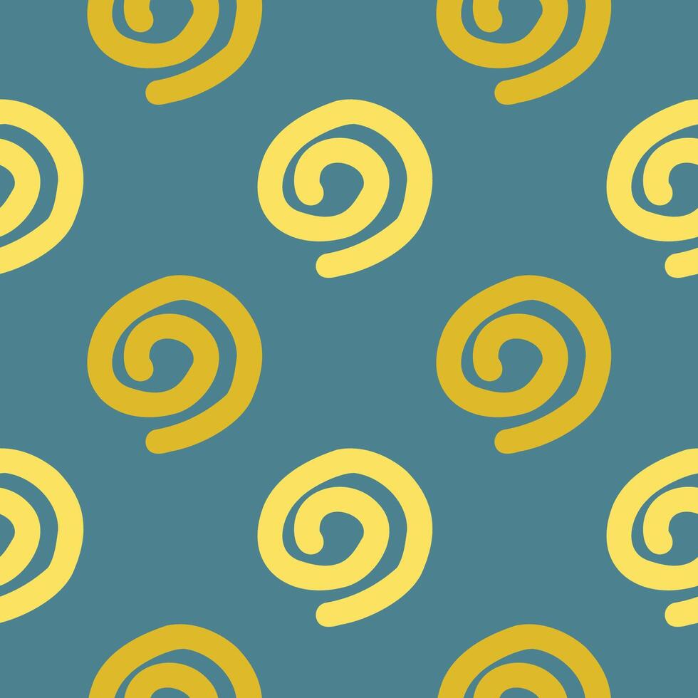 Polka dot background in the shape of circles. Bright abstract pattern with multicolored circles and doodles. vector
