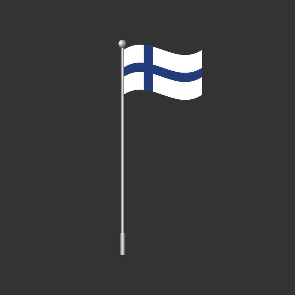 National flag of Finland. vector