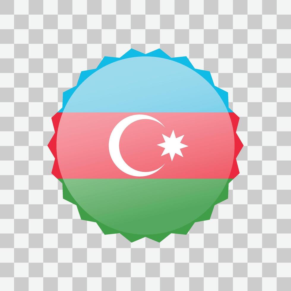 Flag of Azerbaijan icon Isolated. vector