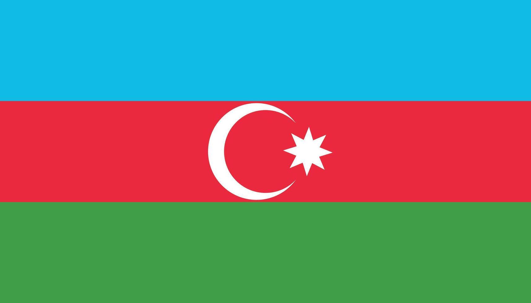 National flag of Azerbaijan. vector