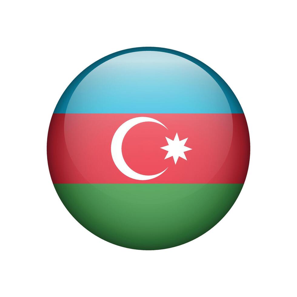 Flag of Azerbaijan icon Isolated. vector