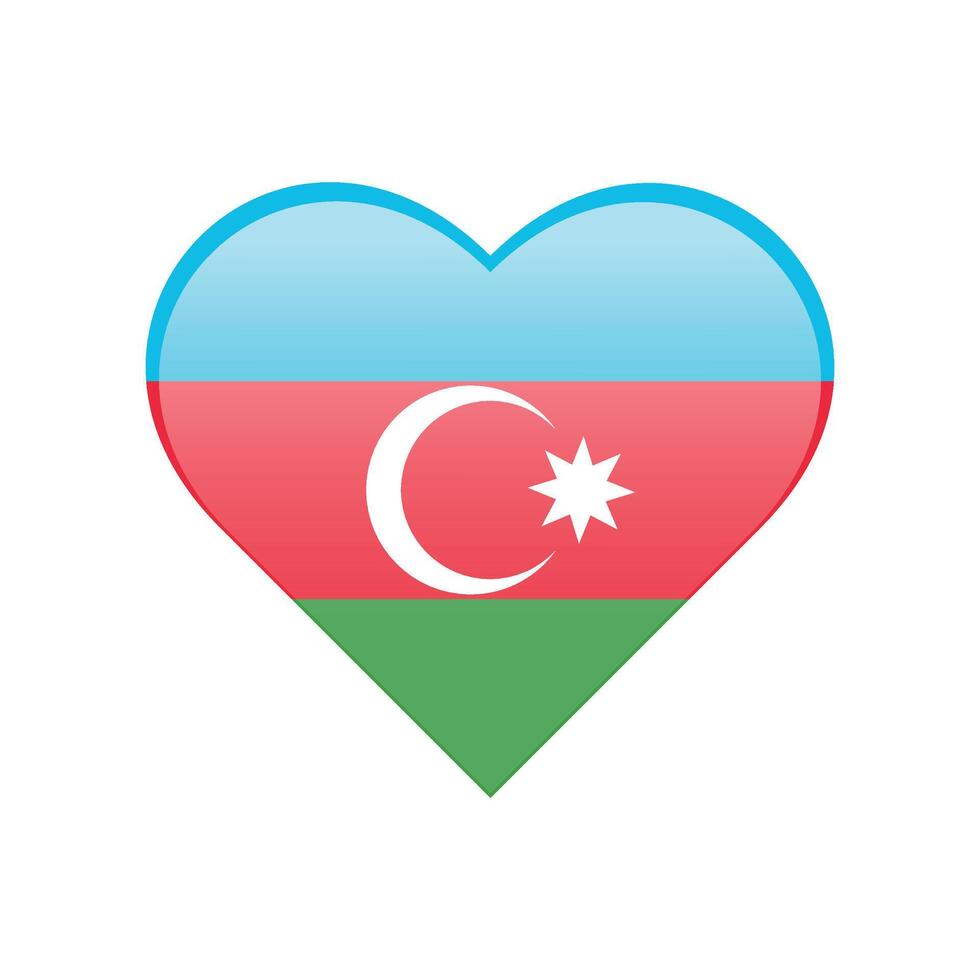 Flag icon of Azerbaijan Isolated on white background. vector