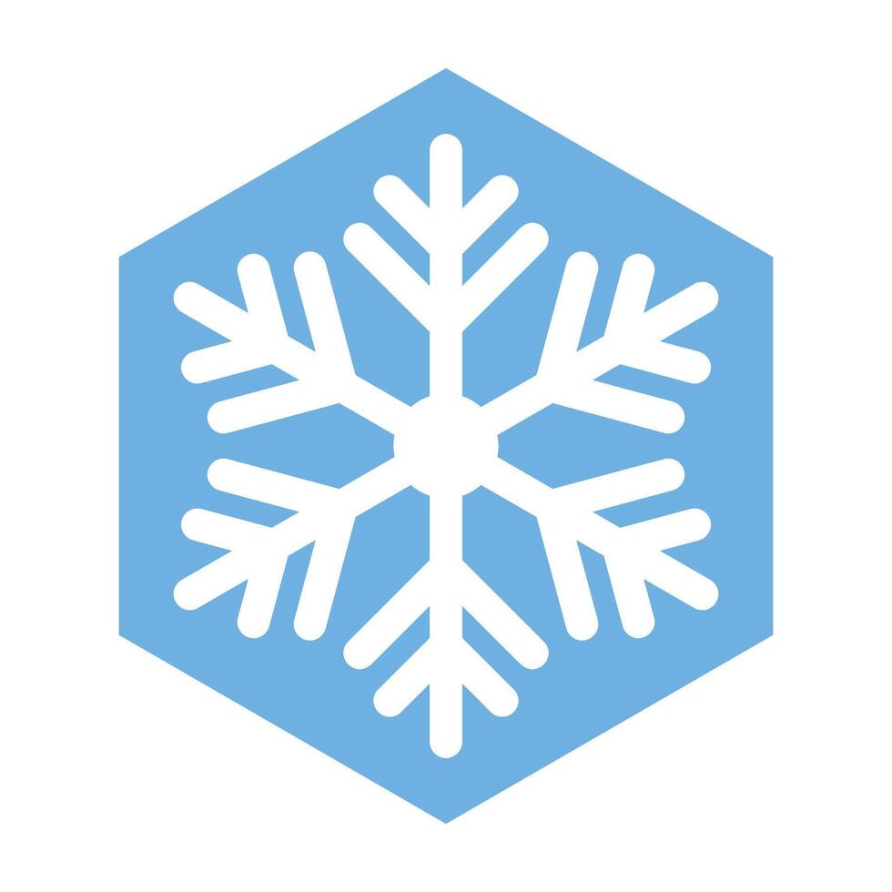 Snowflake isolated on white background. Christmas icon. illustration vector