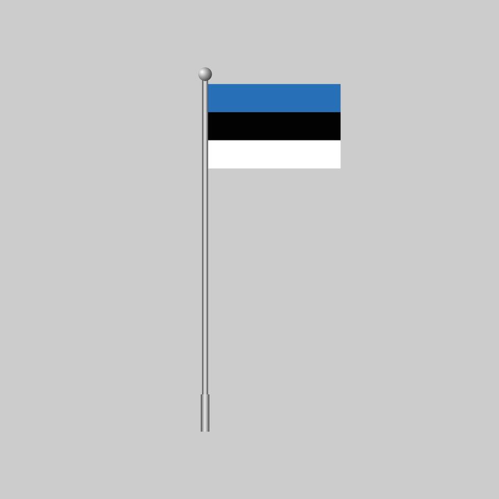 Flag of Estonia. illustration vector