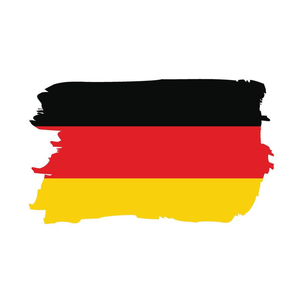 Germany flag brush strokes grunge texture design. Grunge brush stroke. vector