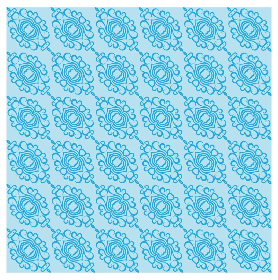 A blue and white pattern with swirls vector