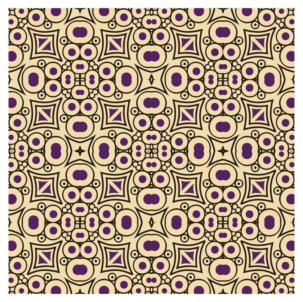A purple and beige pattern with circles vector