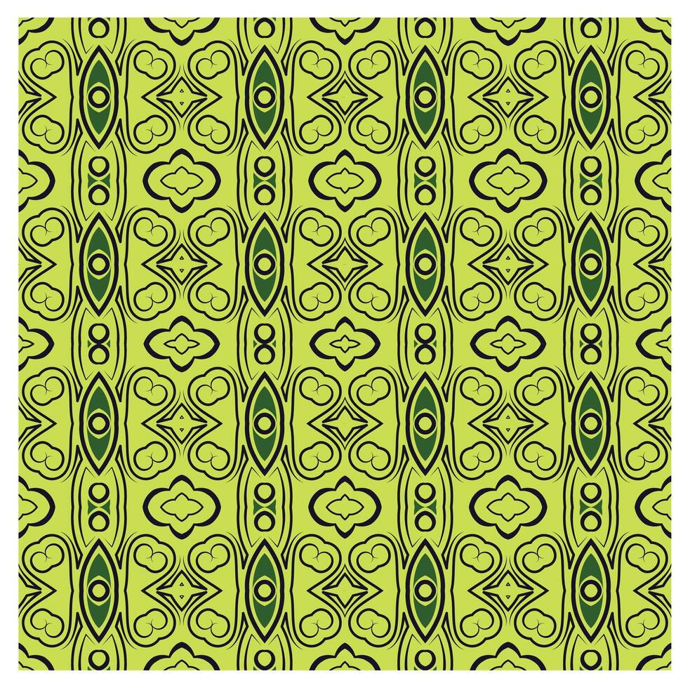 A green and black pattern with a design vector