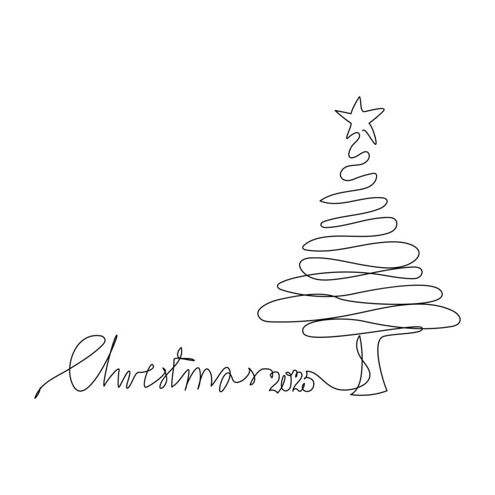 Merry Christmas Greeting Card Art vector