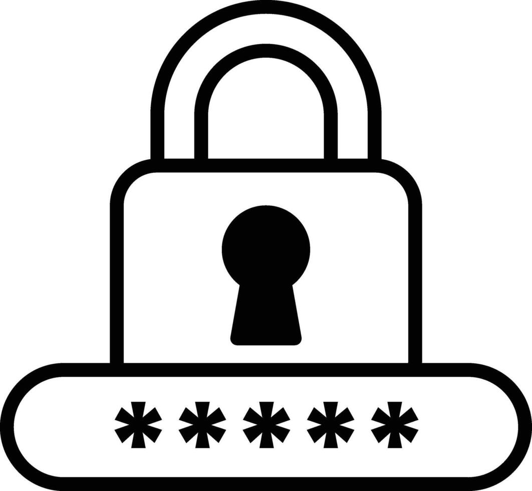 A lock with a keyhole and a keyhole vector