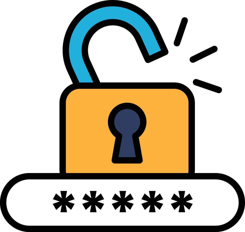 A lock with a keyhole and a lock vector