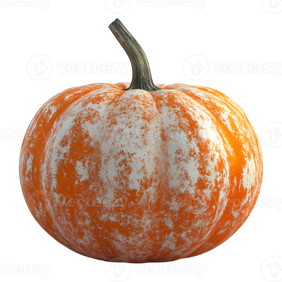 a pumpkin on a transparent background with a white spot on it png