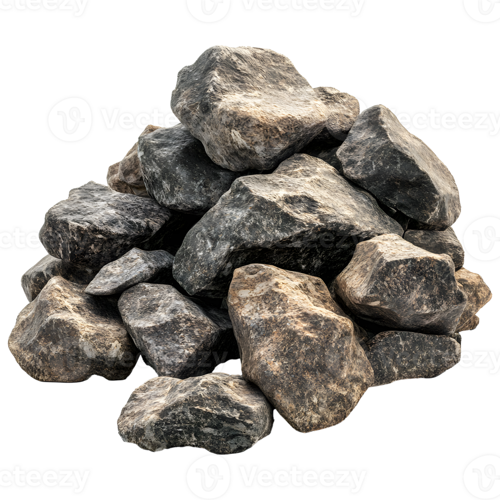 rocks isolated on isolated on transparent background png
