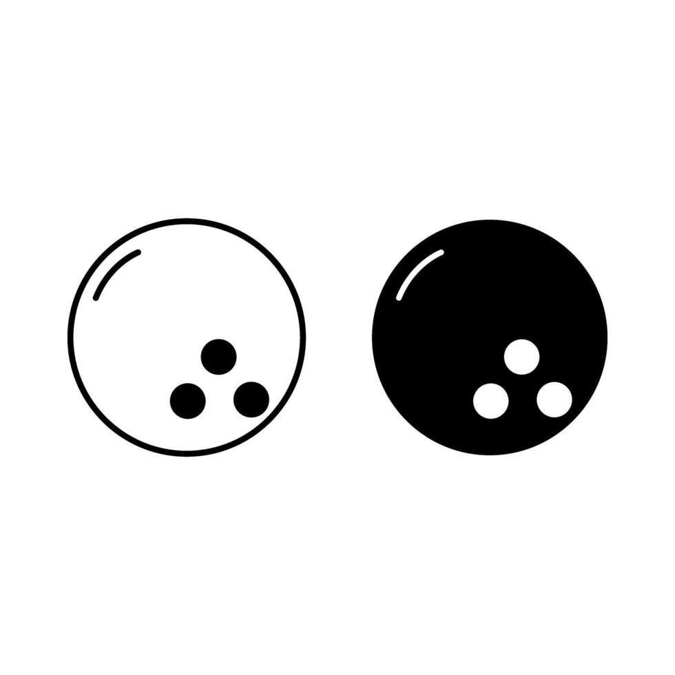 bowling ball icon vector