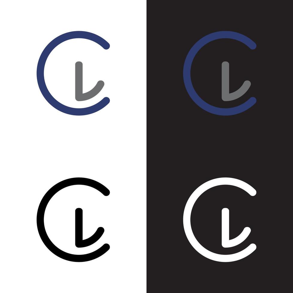 The logo for a company called lc vector