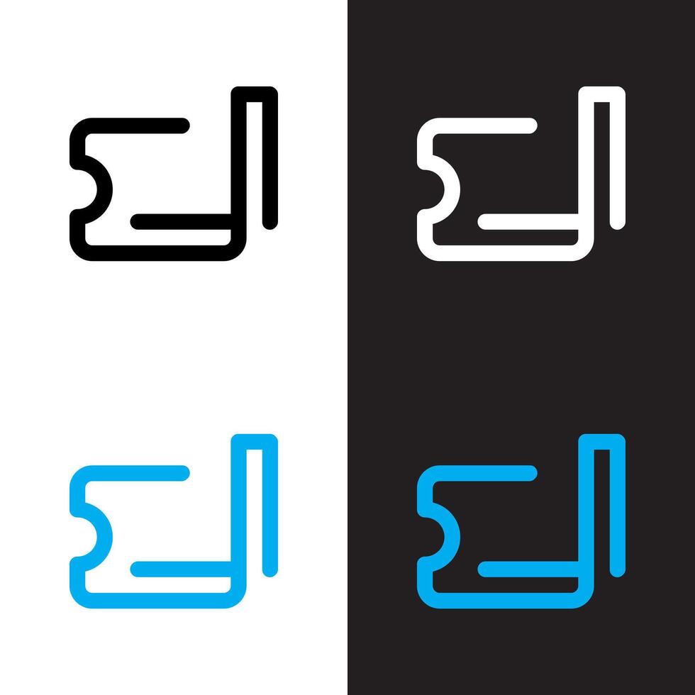 Four different logos for a company vector