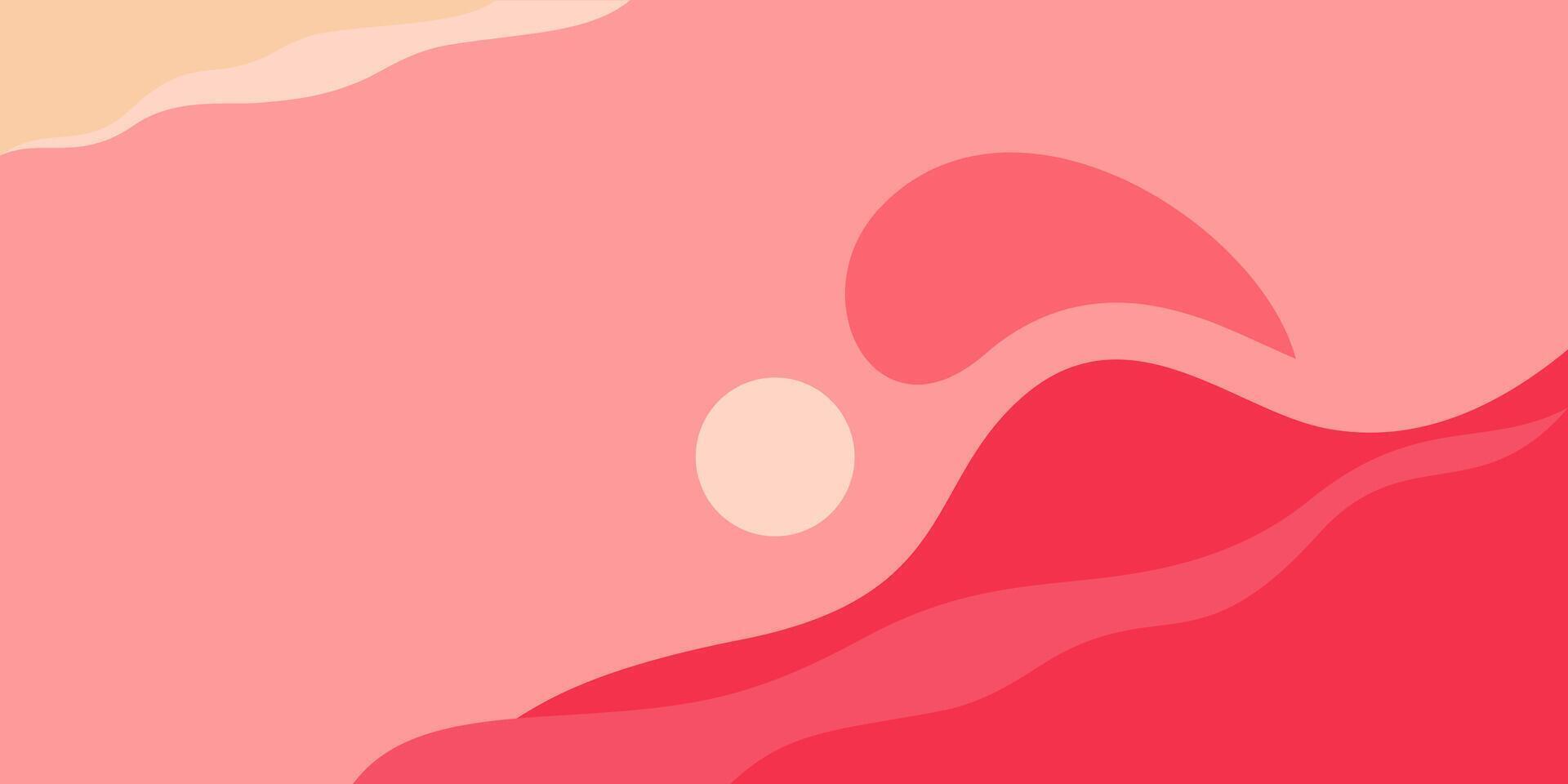 illustration of a fluidity with a light pink and deep pink background and a wave pattern vector