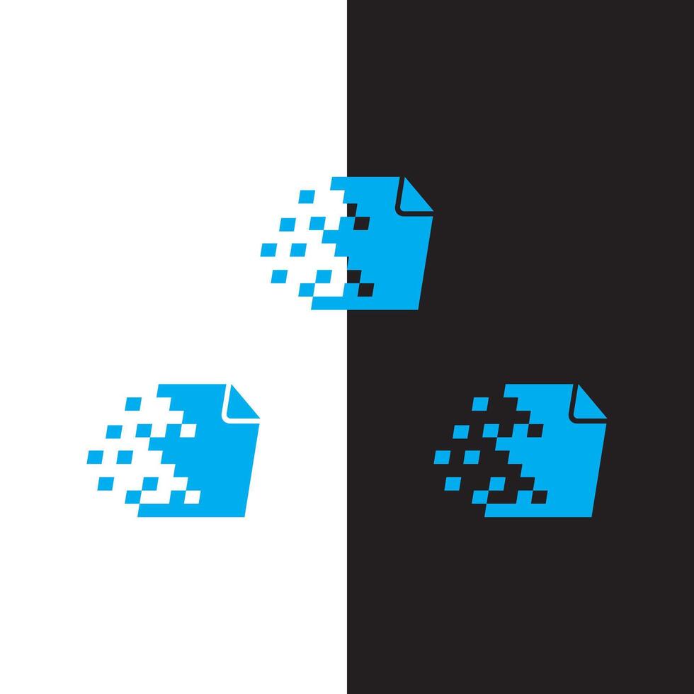 Two different logos for a file folder vector
