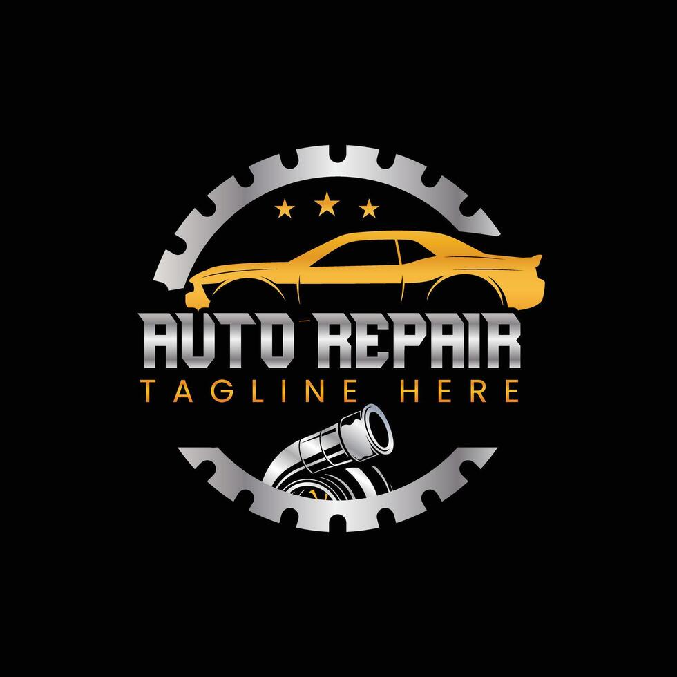 Car rental logo, car detailing logo vector