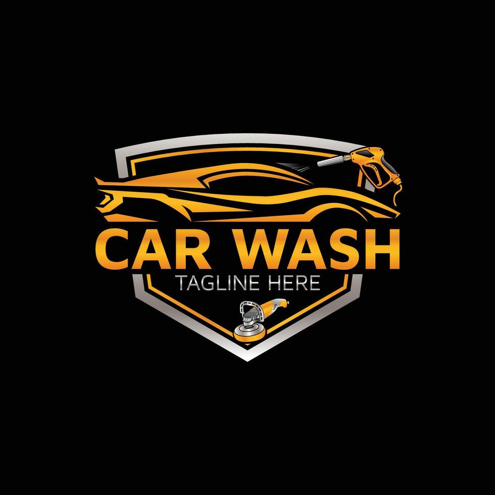 Car detailing logo vector